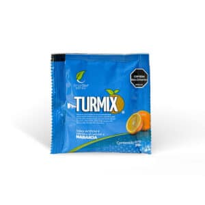 Sobre de Turmix desparasitante natural SmartTea Detox sabor naranja con ingredientes detoxificantes